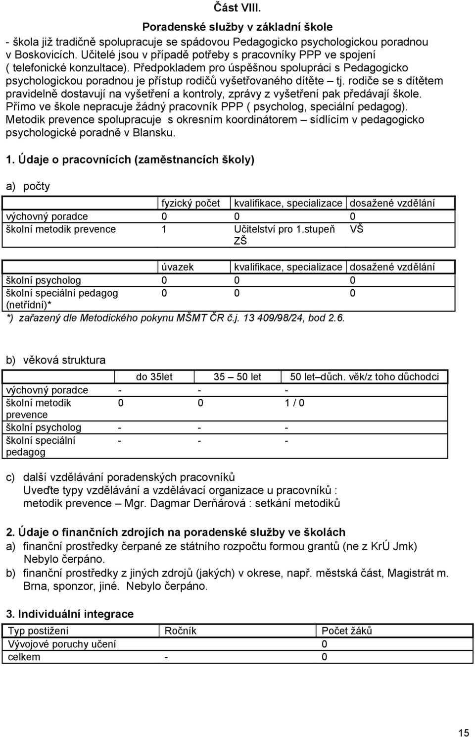 Předpokladem pro úspěšnou spolupráci s Pedagogicko psychologickou poradnou je přístup rodičů vyšetřovaného dítěte tj.