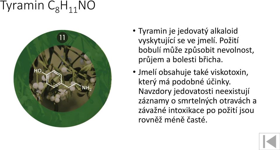 Jmelí obsahuje také viskotoxin, který má podobné účinky.