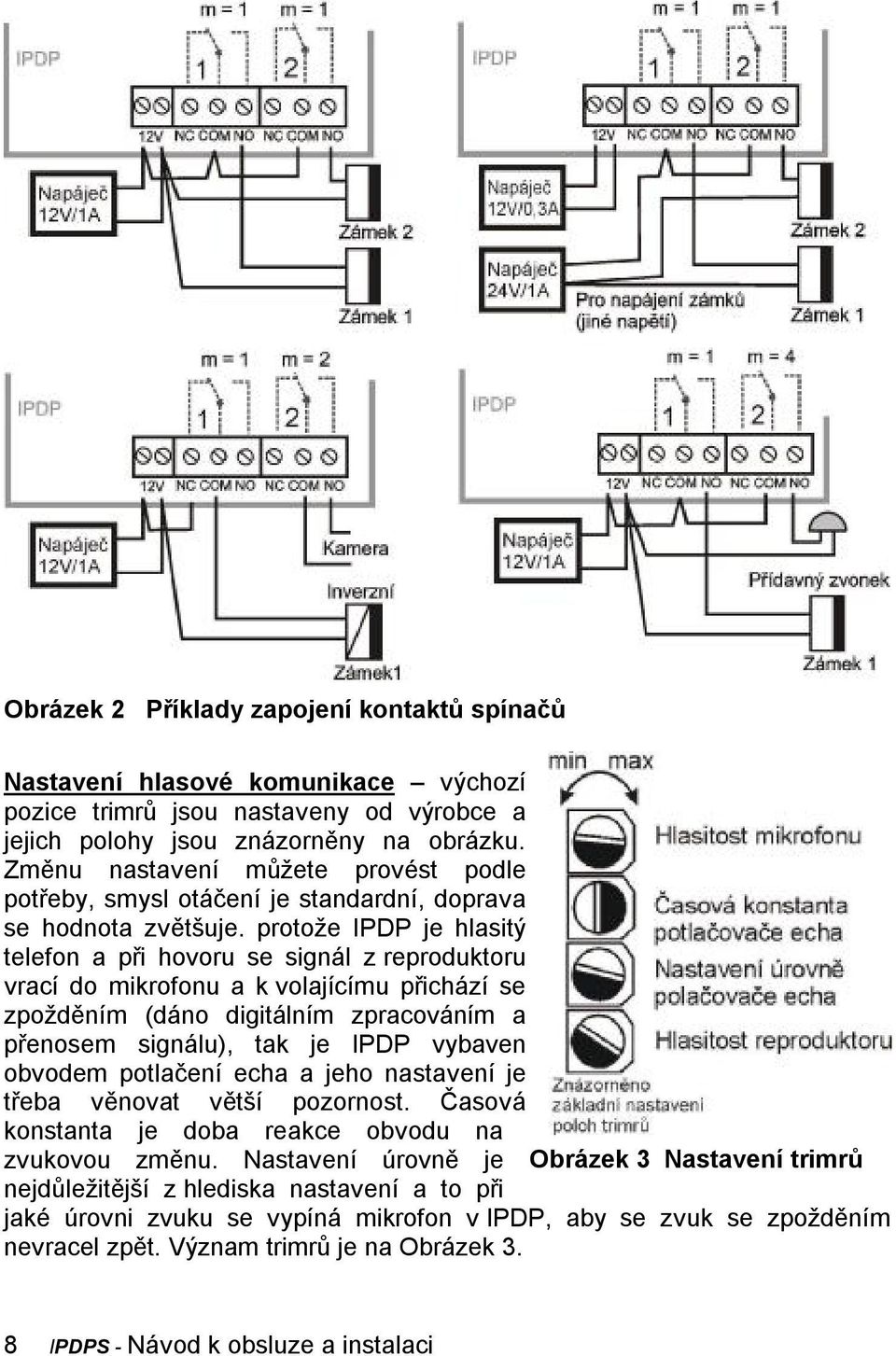 protože IPDP je hlasitý telefon a při hovoru se signál z reproduktoru vrací do mikrofonu a k volajícímu přichází se zpožděním (dáno digitálním zpracováním a přenosem signálu), tak je IPDP vybaven