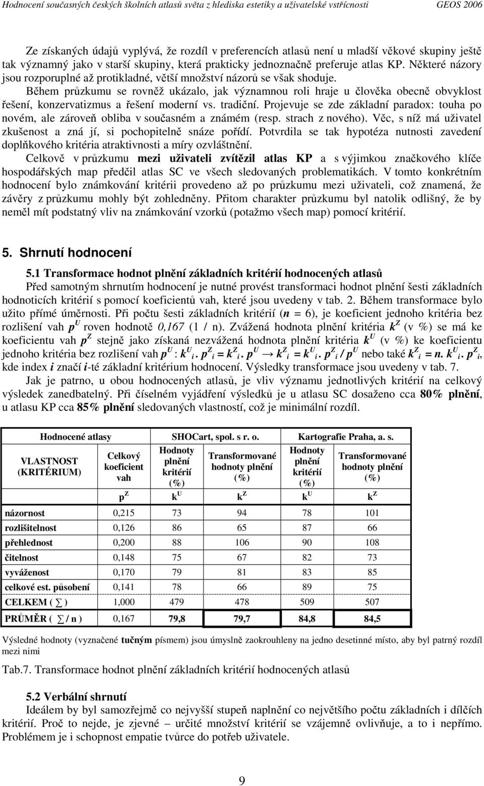 Během průzkumu se rovněž ukázalo, jak významnou roli hraje u člověka obecně obvyklost řešení, konzervatizmus a řešení moderní vs. tradiční.