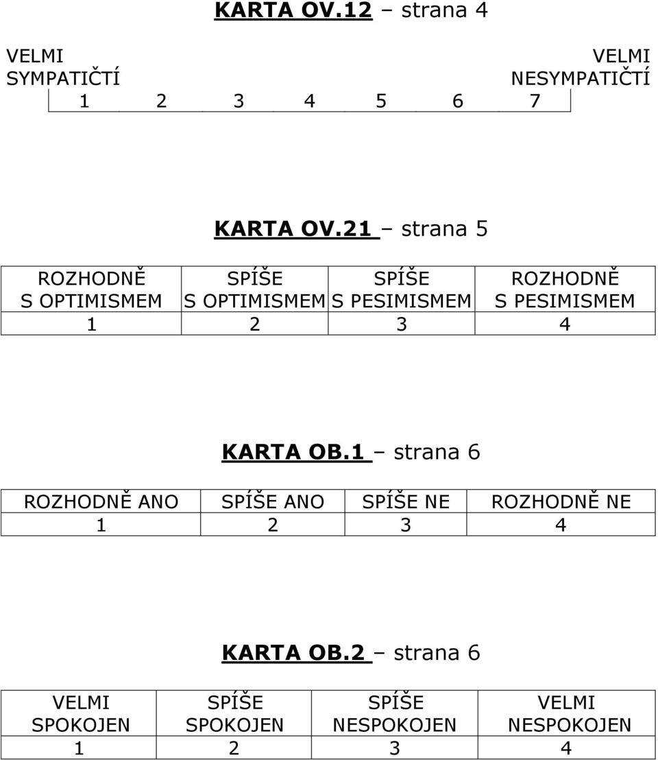 ROZHODNĚ ROZHODNĚ S OPTIMISMEM S OPTIMISMEM S PESIMISMEM S PESIMISMEM