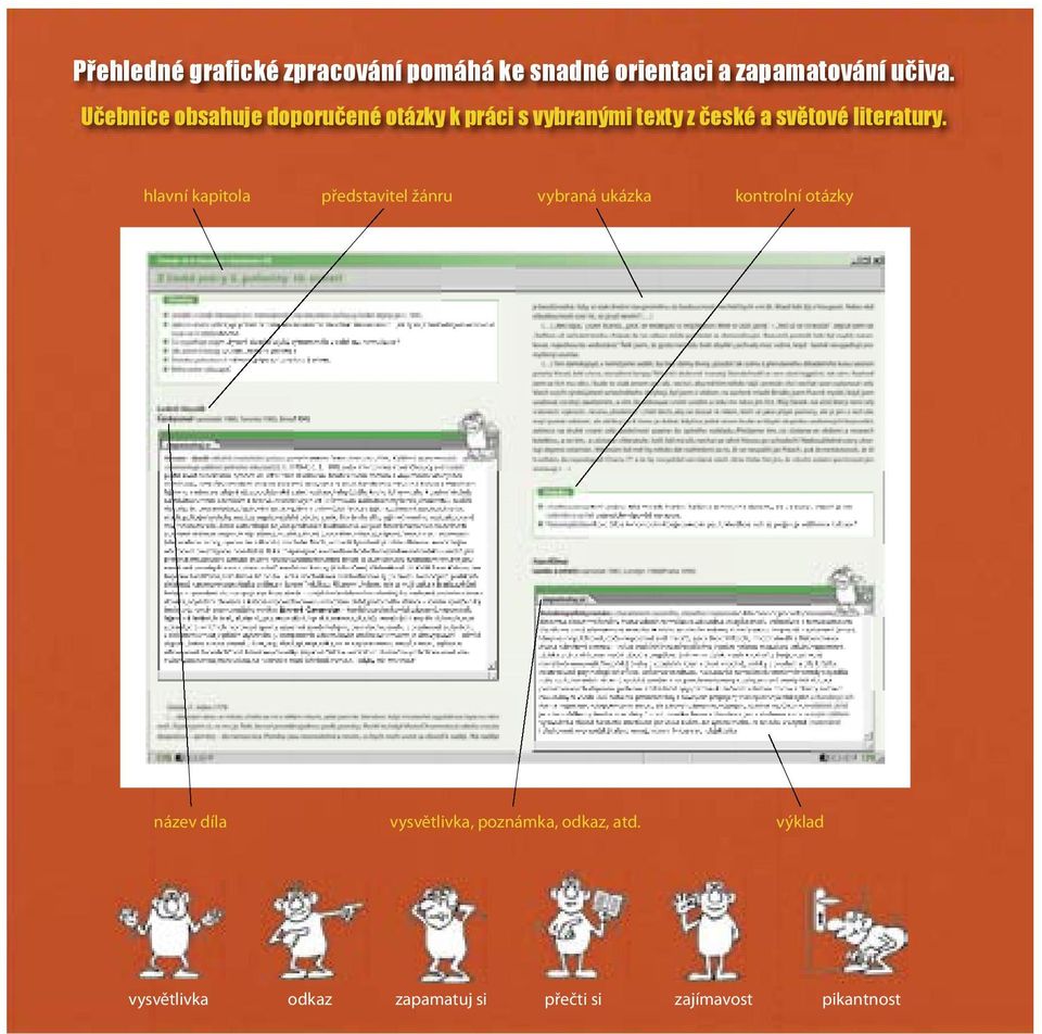 hlavní kapitola představitel žánru vybraná ukázka kontrolní otázky ČÍTANKA IV.
