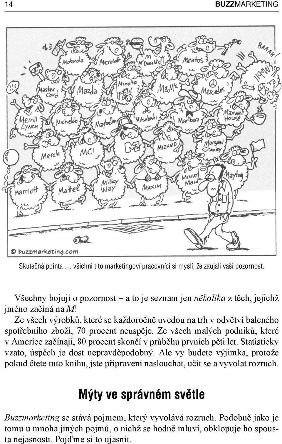 Ze všech výrobků, které se každoročně uvedou na trh v odvětví baleného spotřebního zboží, 70 procent neuspěje.