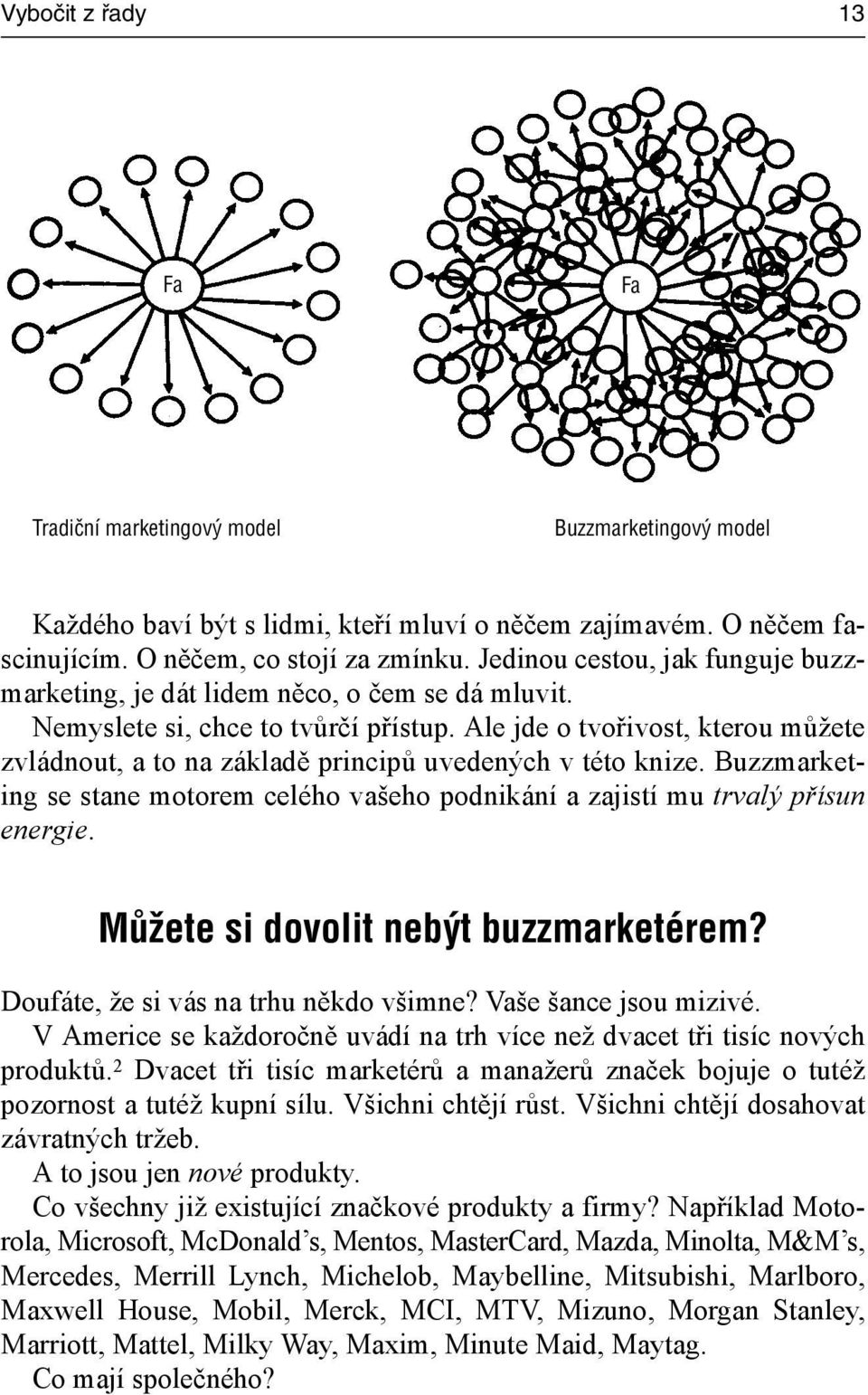 Ale jde o tvořivost, kterou můžete zvládnout, a to na základě principů uvedených v této knize. Buzzmarketing se stane motorem celého vašeho podnikání a zajistí mu trvalý přísun energie.