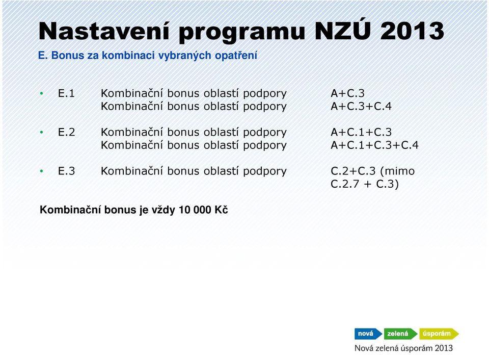 2 Kombinační bonus oblastí podpory A+C.1+C.3 Kombinační bonus oblastí podpory A+C.1+C.3+C.