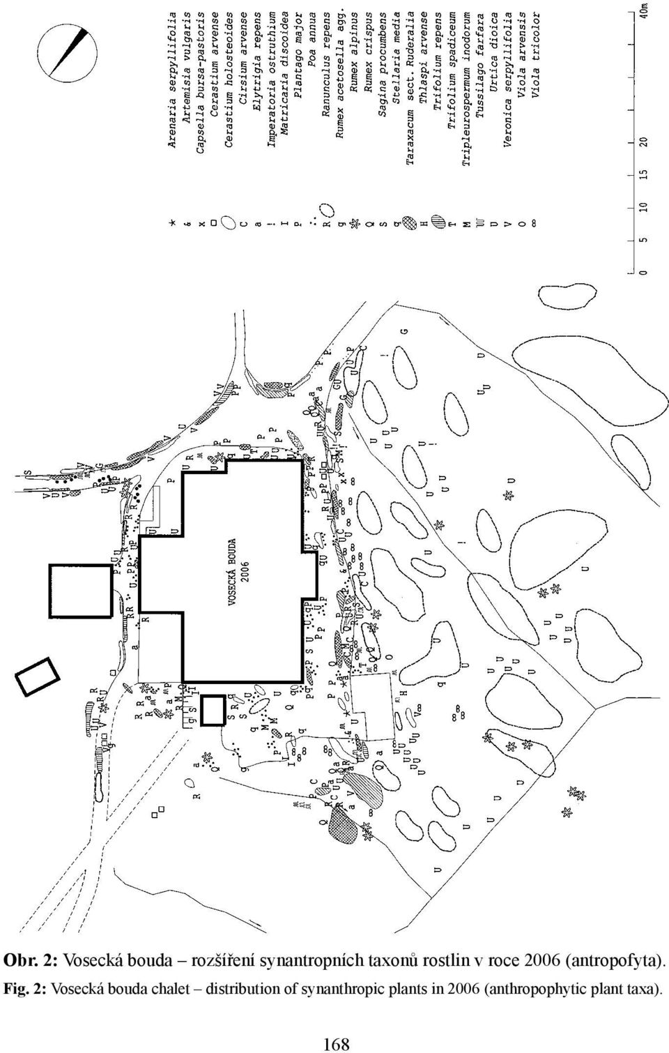 2: Vosecká bouda chalet distribution of