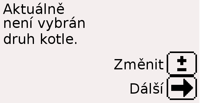 Ikony tlačítek viditelné na hlavní obrazovce regulátoru slouží k: a. získání dodatečných informací o provozu kotle b. regulaci spalování c. přechodu na funkci uživatelského nastavení MANUÁL d.