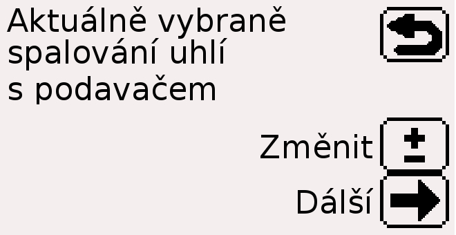 Na další obrazovce, můžete zapnout (nebo vypnout), vestavěný řídící modul směšovacího ventilu. Stiskněte tlačítko pro dokončení konfiguračního režimu. Pozor!