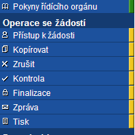 dojde ke změně tzv. unikátního klíče ţádosti) a vytisknout. Pokud je ţádost jiţ odevzdána na ŘO a finalizace zrušena, není moţné ji přenést do informačního systému ŘO.