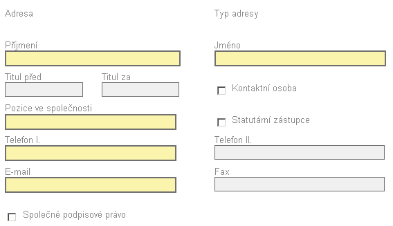 14.5. Osoby ţadatele (PO 1-5) Záloţka podává informace o kontaktních údajích na osoby ţadatele.