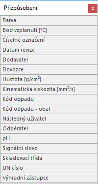 15 SBLCore 2016 UPRAVIT Otevře vybraný bezpečnostní list, látku nebo kontakt pro editaci. PŘEJMENOVAT Přejmenuje bezpečnostní list, lze provést pouze u zavřeného bezpečnostního listu.