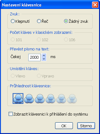 Interaktivní tabule a její možnosti 23 Obrázek 14: Virtuální klávesnice a její možnosti volby Tlačítkem Nastavení lze na virtuální klávesnici nastavit ozvučení klávesnice tak, aby zněl její hlas při