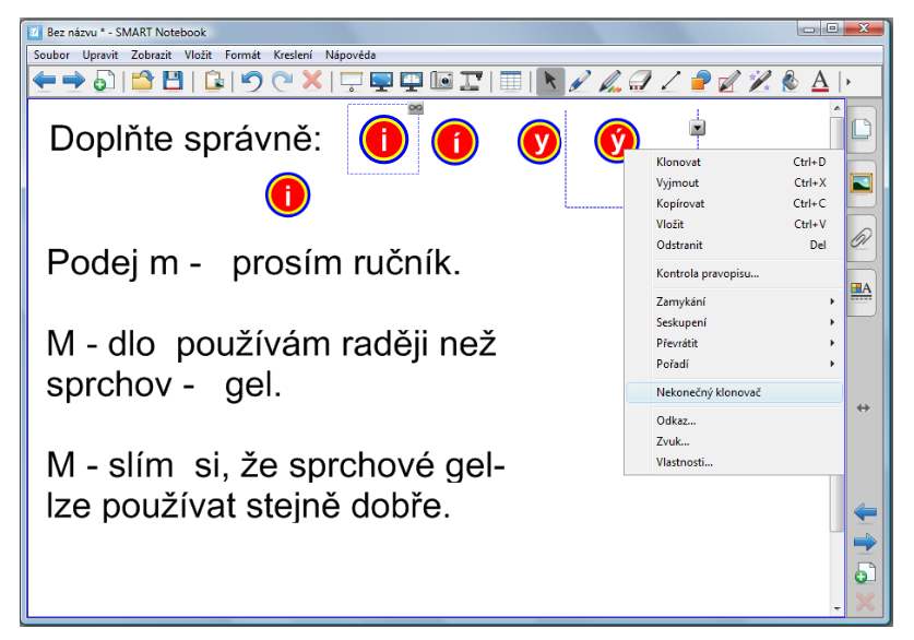 Výukové materiály pomocí Smart Notebook 63 Obrázek 59: