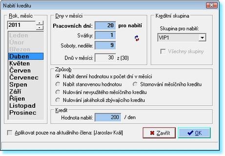 140 Jak se projeví kreditní pohyby v tržbě? Na pokladně přijaté kreditní platby (nabíjení) navyšují tržbu ve zvolené sazbě DPH. Podobně uplatněné kredity (čerpání, placení) tržbu snižují.