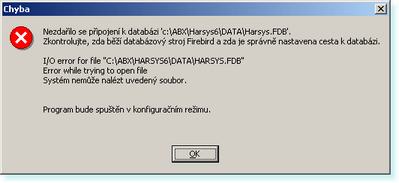 2 V závislosti na typu operačního systému si může instalátor Firebirdu vyžádat restart. Následně stejným způsobem nainstalujte i samotný program ABX Harsys.