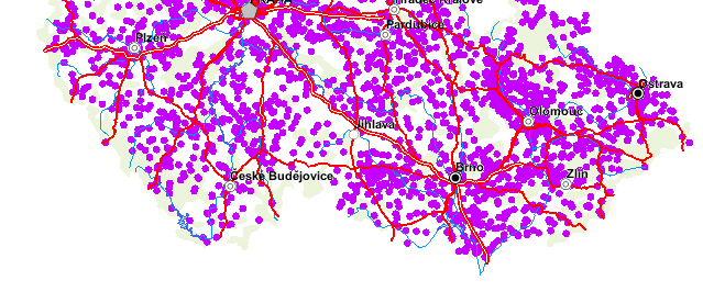 Kontaminace půdy Evidované lokality s