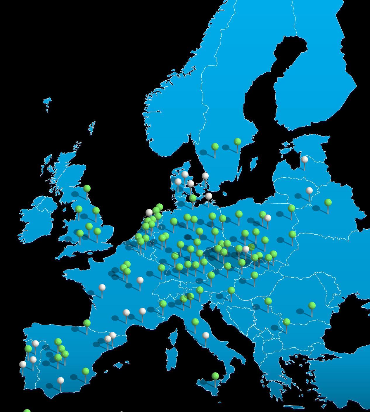 center v rámci USA Všechny odběry jsou