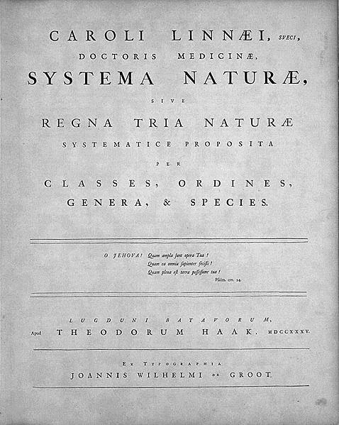 Taxonomie rozdělení organismů do uspořádaných kategorií podle určitých pravidel, hierarchie - základ systematické nomenklatury - pojem druh jako základ přirozené soustavy