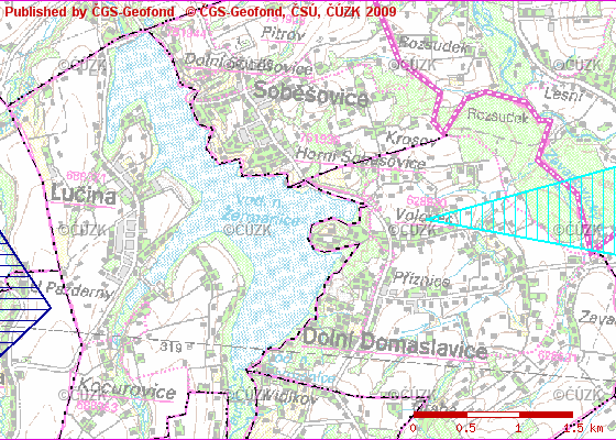 - http://mapmaker.geofond.cz/mapmaker/geofond/index.php Celá plocha katastrálních území Dolní Domaslavice a Volvec je chráněné ložiskové území Čs.