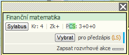 Grafický předzápis Tato aplikace slouží pro zápis předmětů na další akademický rok, pokud ještě není v IS/STAG nahrán rozvrh na následující semestr.