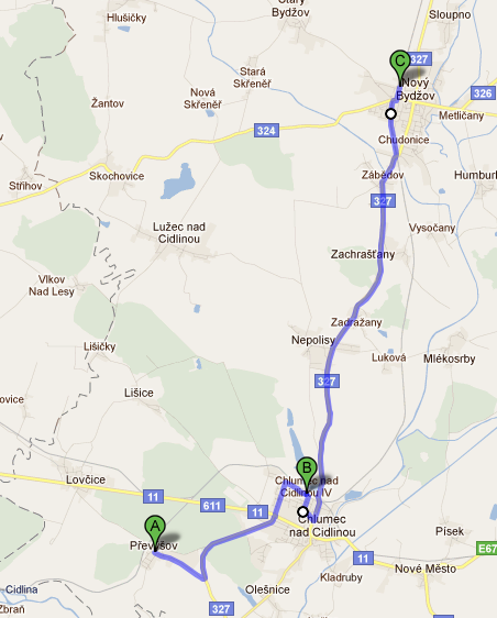 Linka Sp a Os autobusy linky jedoucí v úseku Převýšov - Chlumec n/c. Nový Bydžov a opačně ve dnech 30. 31.8.2011 v době od 7:00 15:00 hod.