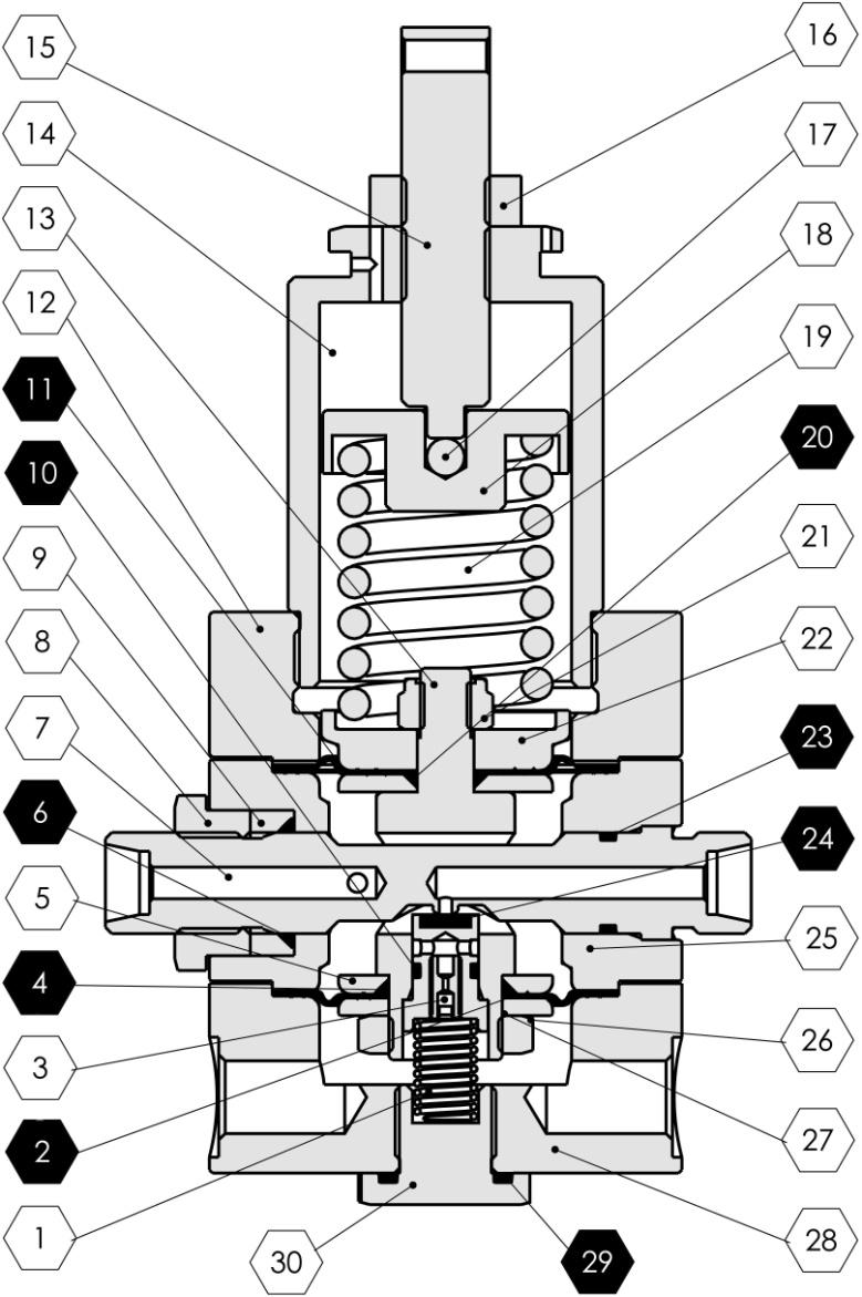 předregulátoru R 102 Obr.