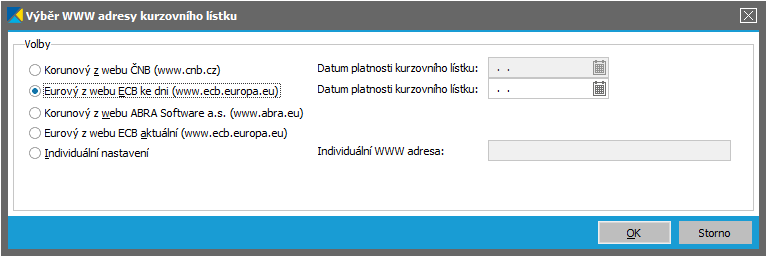 Obr. 5: Typ obchodu MOSS u Faktury vydané U typu obchodu je potřeba vyplnit položky Země určení" (země EU mimo registrovaných k MOSS) a Země poskytovatele služeb (země registrované k režimu MOSS).