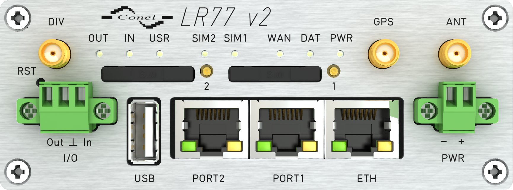 5. Provedení routeru 5.1 Verze routerů Router LR77 v2 je dodáván v níže uvedených variantách. Všechny varianty lze dodat v plastové nebo kovové krabičce dle přání zákazníka.