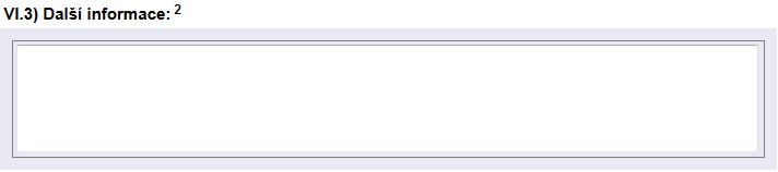 Oddíl VI. - Doplňující informace VI.