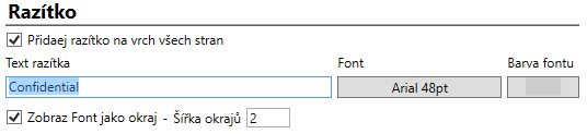 Nastavení razítka Pokud si přejete vaše dokumenty opatřit razítkem, klikněte na záložku Dokumenty.