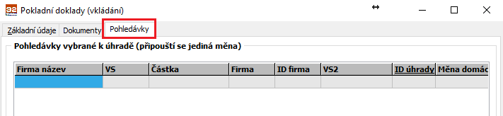 Pkladní kniha (pkladna ve které je nutné každý dklad následně zúčtvat) Prgram reaguje na různé mžnsti typu dkladu EET takt: Zálha - uvlní se ple DPH a nastaví se na hdntu Základní.