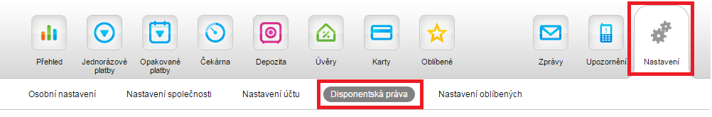 4. Nastavení Osobní nastavení zde si můžete změnit své osobní údaje (přístupové číslo, heslo, korespondenční adresu, kontaktní telefon, e-mail apod.).