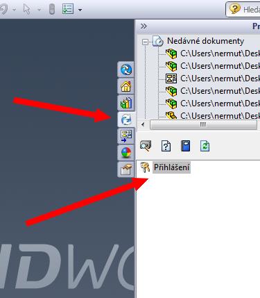 Průzkumník SolidWorks spustit z nabídky