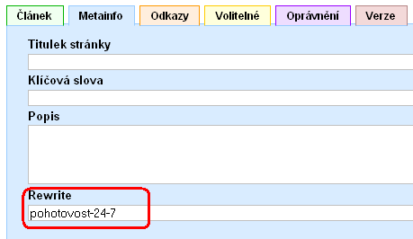 Podobně jako typ článku Novinka můžete přiřadit článku jakýkoliv jiný typ, a to i více typů současně.