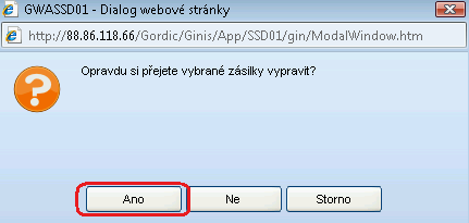 A. Vypravení zásilek poštou Vyplníme poloţky PSČ, pošta a stát podle pošty, prostřednictvím které budeme zásilky odesílat. Po načtení se nám zobrazí seznam zásilek, které mají být odeslány poštou.