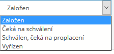 4.4.7 Vyhledávání cestovního příkazu podle stavu Pro snazší vyhledávání cestovních příkazů je u cestovních příkazů uveden také stav, což usnadňuje vyhledávání cestovních příkazů pro schvalovatele,