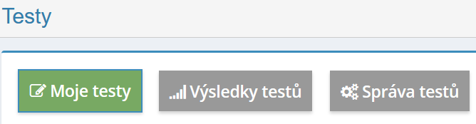 V případě, že chce správce testu znát konkrétní odpovědi testovaného, musí kliknout na ikonu oka, které se nachází na konci řádku.