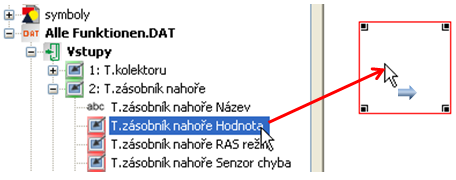 Animované obrazy na stránkách C.M.I. Pomocí této funkce je možné zobrazit různé obrázky, když změny hodnoty uvádí (digitální nebo analogové hodnoty). Tedy stav hodnoty je indikován jako vlastní obraz.