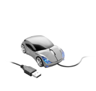 173,50 Kč/ks Optická myš ve tvaru auta s modrým podsvícením - Optical mouse in stylish car shape, featuring blue lights