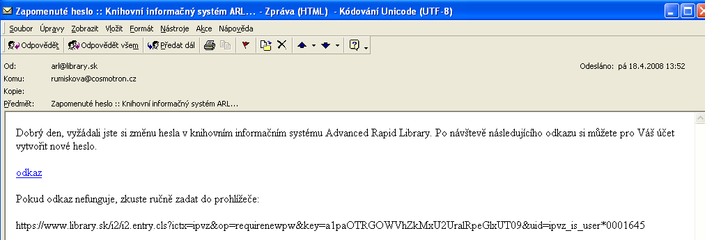 13 von 31 7.1.2010 19:37 minutách se automaticky odblokuje, případně může odblokovat správce systému).