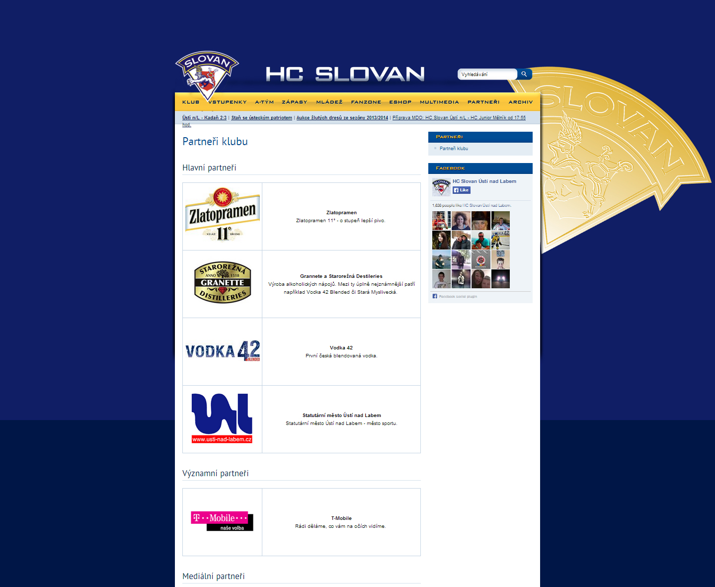 WEB Banner na webu www.hcusti.