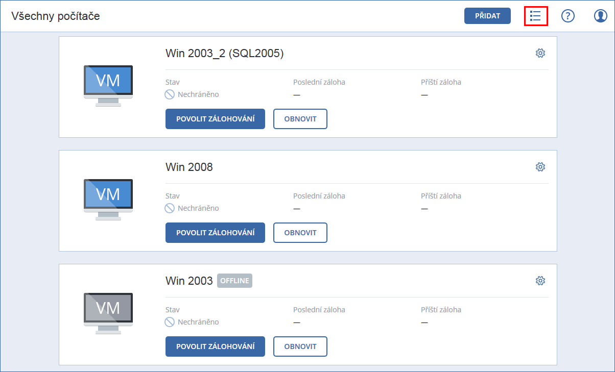 Ve Windows 1. Přihlaste se jako správce. 2. Otevřete Ovládací panely a vyberte možnosti Programy a funkce (Přidat nebo odebrat programy ve Windows XP) > Acronis Backup Agent > Odinstalovat. 3.