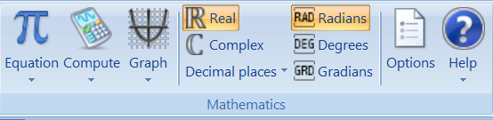 MS Mathematics Add in Doplněk k programu MS Office, který lze stáhnou ze stránek Microsoftu Lze použít: Microsoft Word 2013 and Microsoft