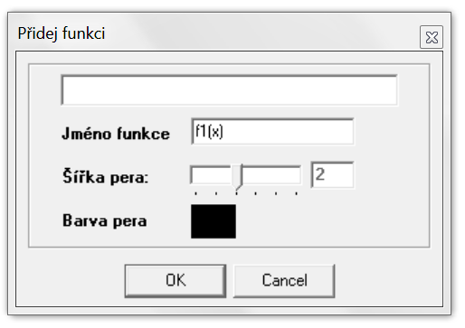 Seznam funkcí Známé konstanty a parametry + - * / x ^ y plus minus krát děleno x na y e pi a - d, f - w, z eulerovo číslo Ludolfovo číslo povolené názvy parametrů x log y ln sin cos tg cotg log y o