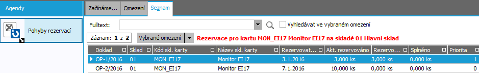 Vraťte se k textu výše a akci zopakujte, budeme objednávky dále potřebovat. Máte-li potíže, pak viz help, kap. Objednávky přijaté (OP).