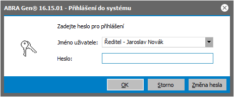 2.4 SPUŠTĚNÍ A PŘIHLÁŠENÍ Ihned po dokončení instalace nebo po kliknutí na RDP odkaz na vzdálenou plochu ABRA on-line, který nám přišel e-mailem (viz kap.