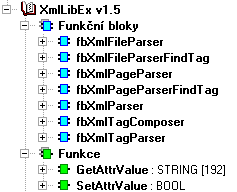 1 ÚVOD Knihovna XmlLibEx je standardně dodávaná jako součást programovacího prostředí Mosaic. Knihovna obsahuje funkční bloky umožňující práci s daty ve formátu Extensible Markup Language (XML).