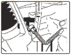 6.2 SEŘÍZENÍ BRZDY Pokud brzda nepracuje podle vašich představ, lze ji seřídit pomocí stavěcího šroubu brzdového lanka v brzdové páčce.