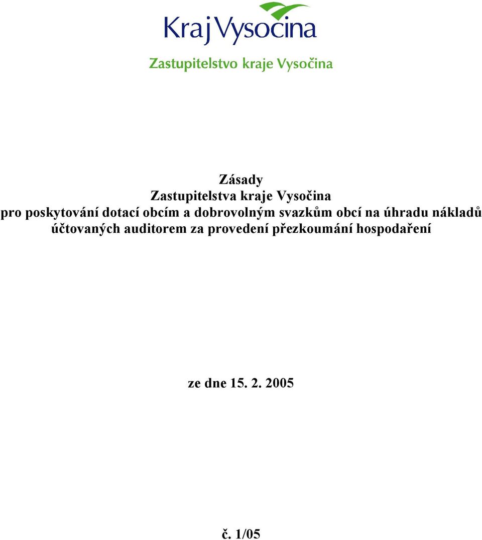 obcí na úhradu nákladů účtovaných auditorem za