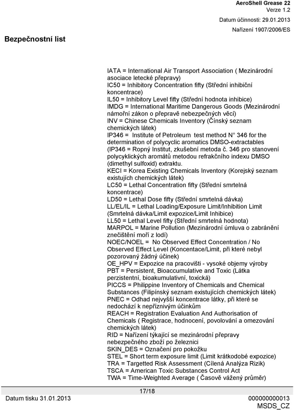 Institute of Petroleum test method N 346 for the determination of polycyclic aromatics DMSO-extractables (IP346 = Ropný Institut, zkušební metoda č.